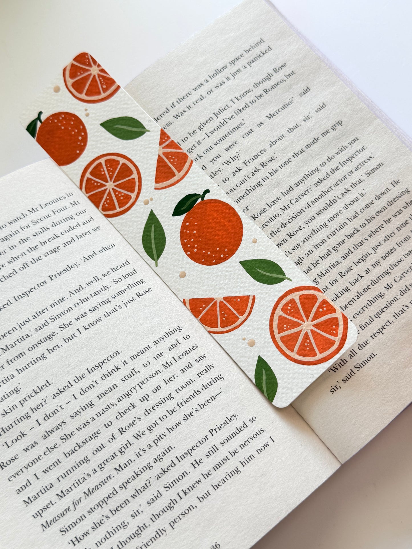Sweet Orange- Bookmark Gouache Painting Kit