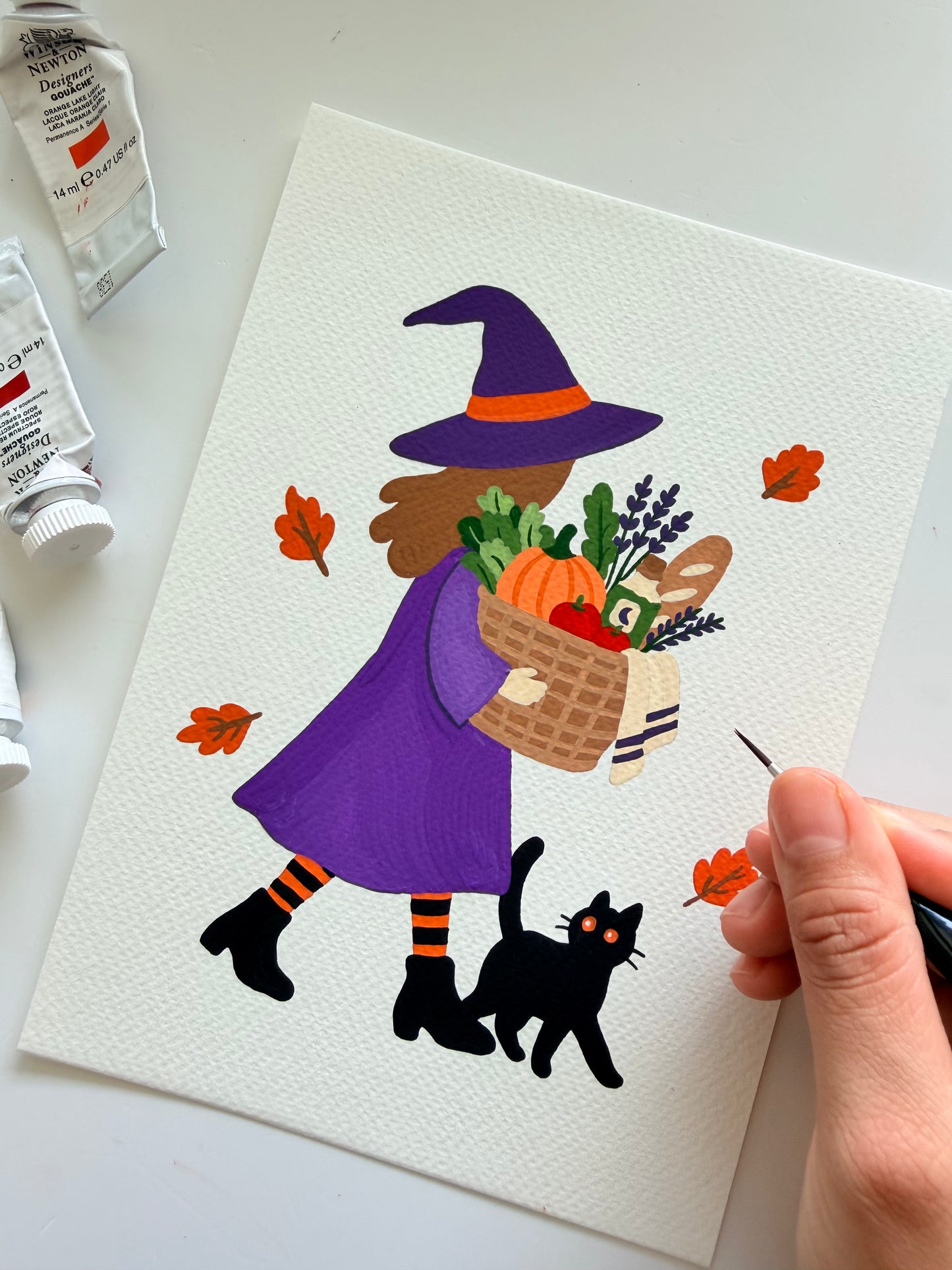 Witch's Grocery Run- Gouache Painting Kit