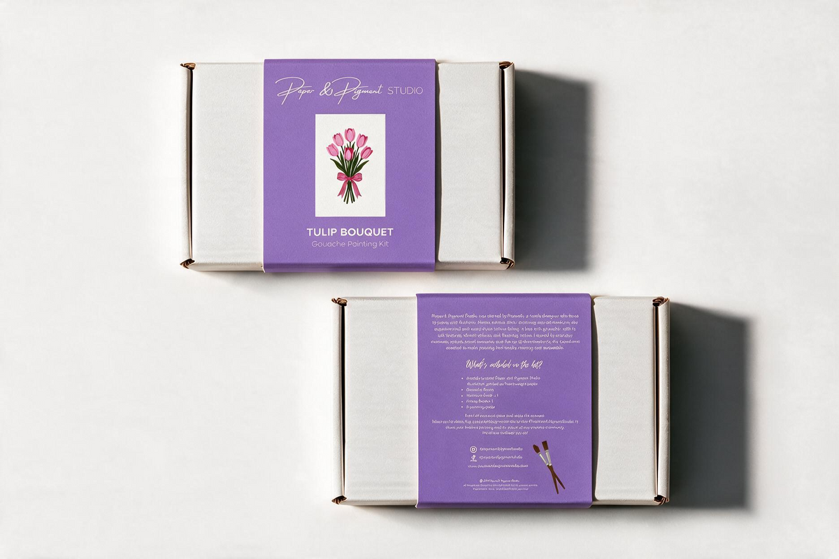 Tulip Bouquet- Gouache Painting Kit