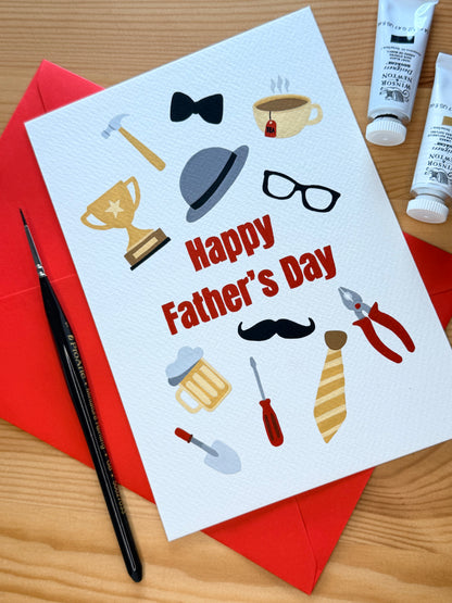 Father's Day Card- Gouache Painting Kit