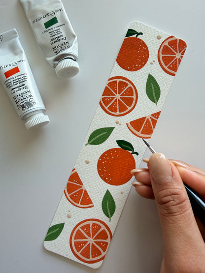 Sweet Orange- Bookmark Gouache Painting Kit