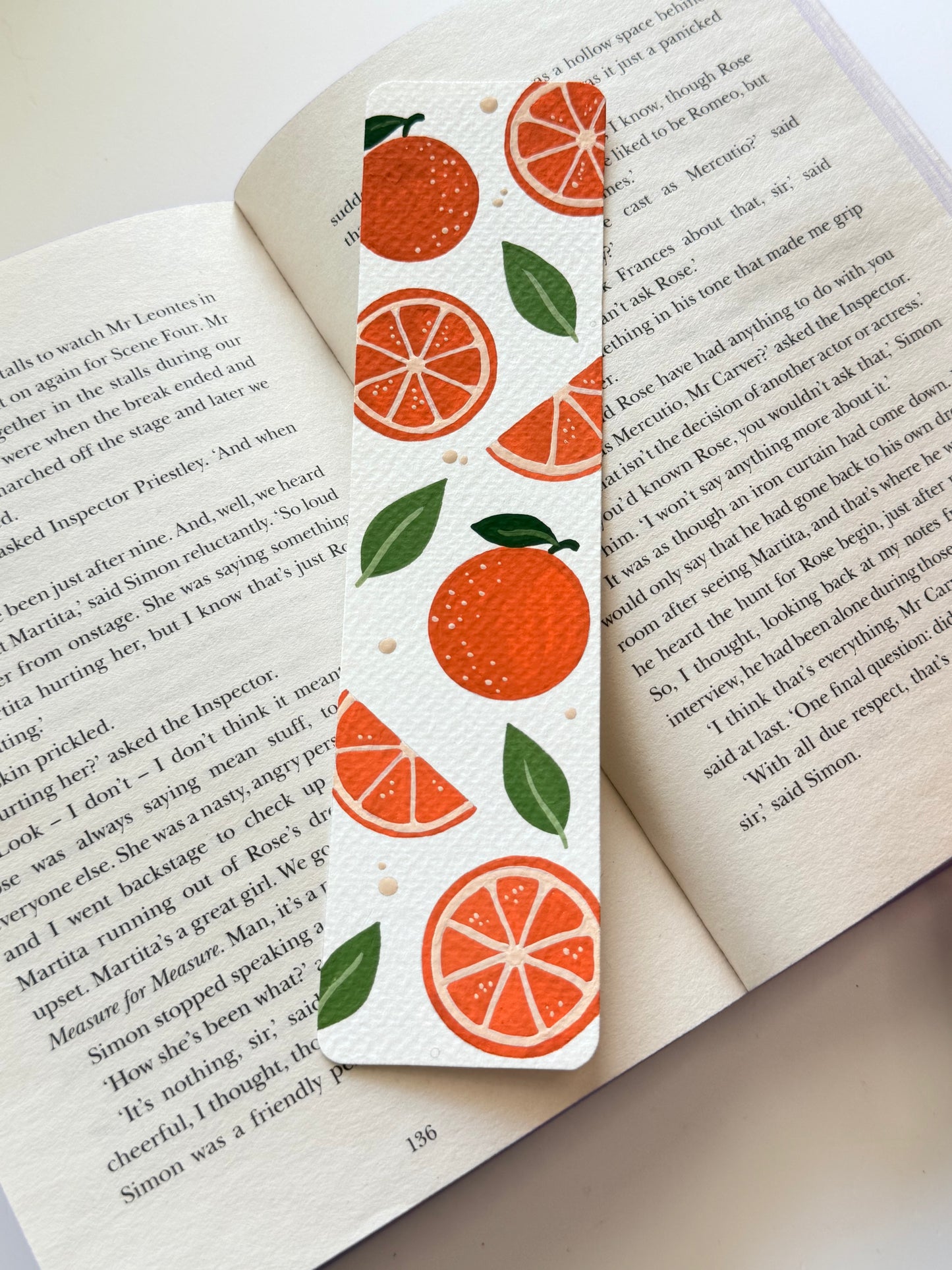 Sweet Orange- Bookmark Gouache Painting Kit