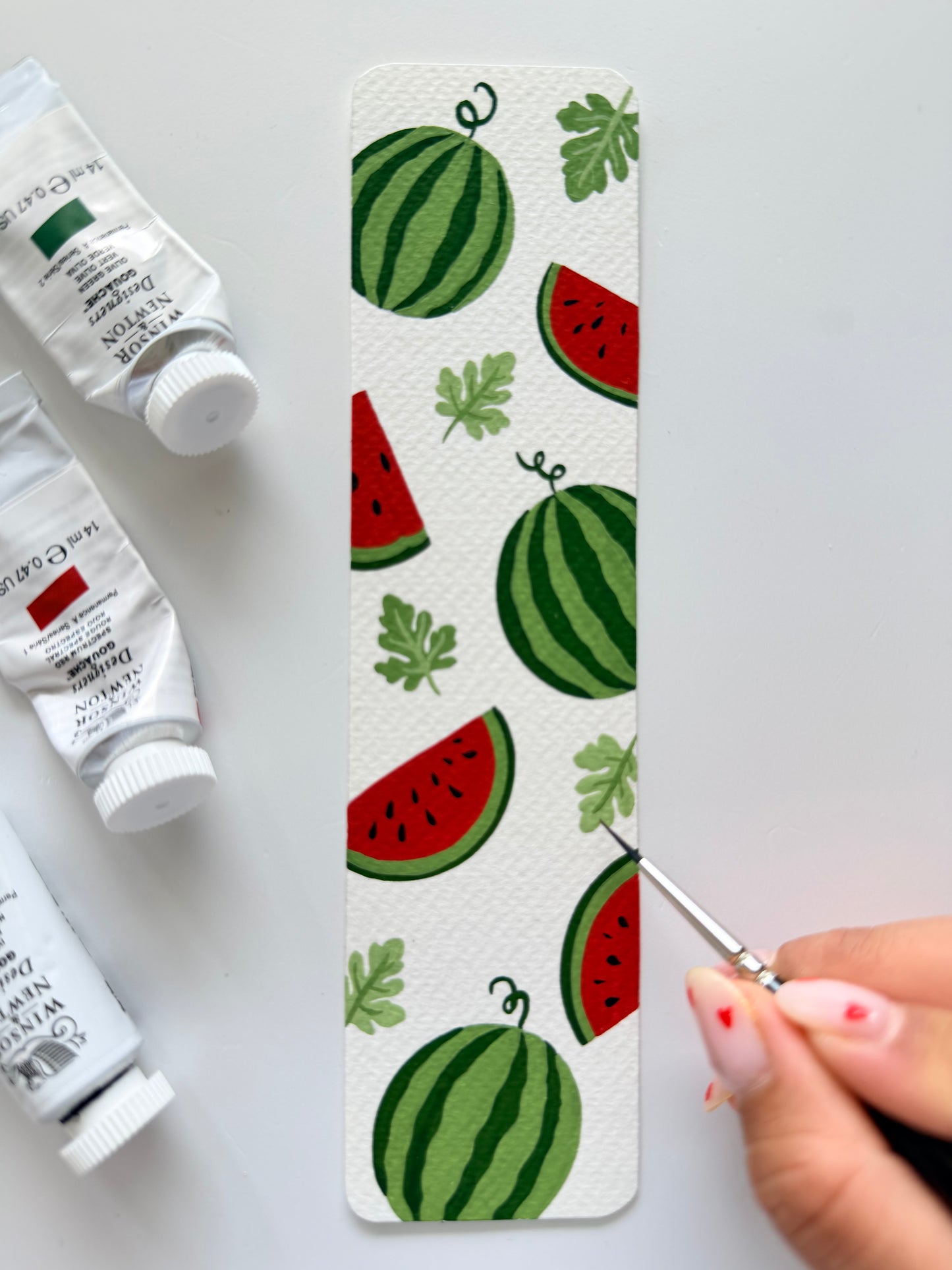 Watermelon Days- Bookmark Gouache Painting Kit