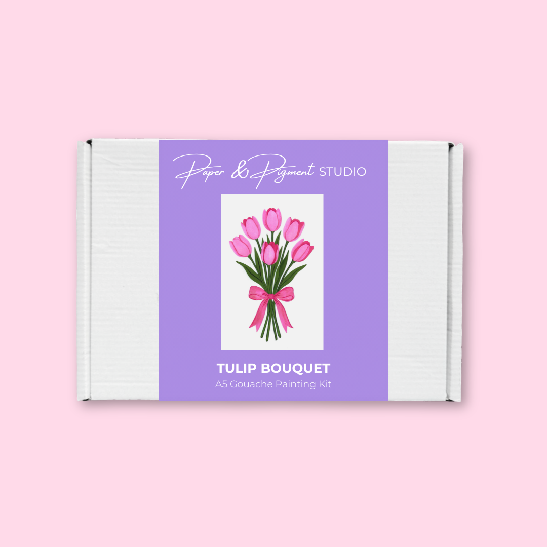 Tulip Bouquet- Gouache Painting Kit