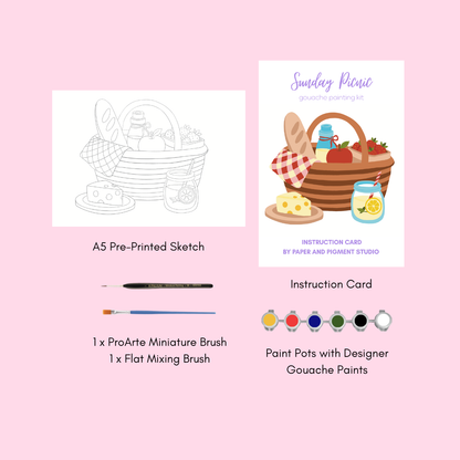 Sunday Picnic- Gouache Painting Kit