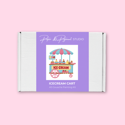 Icecream Cart- Gouache Painting Kit