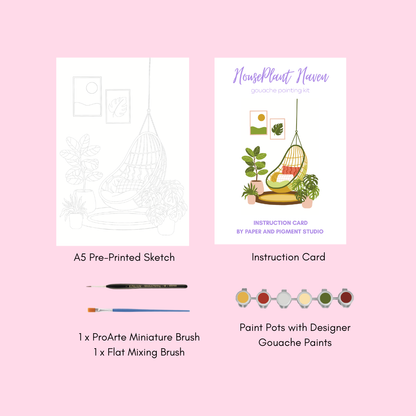 HousePlant Haven - Gouache Painting Kit