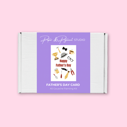 Father's Day Card- Gouache Painting Kit