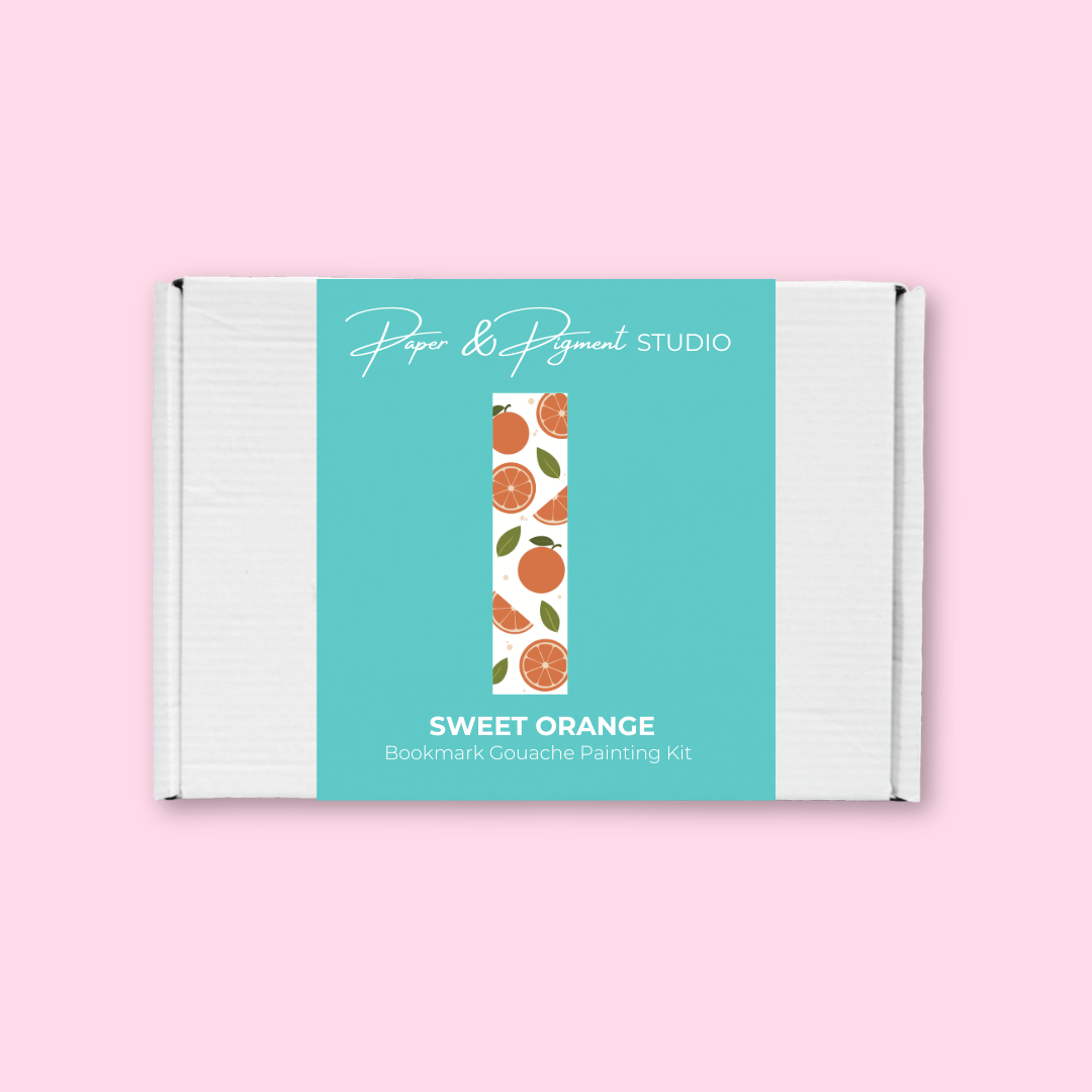 Sweet Orange- Bookmark Gouache Painting Kit
