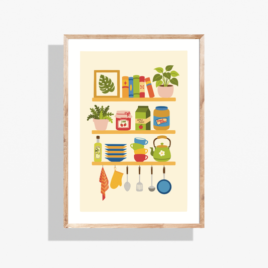 Cozy Kitchen Shelf