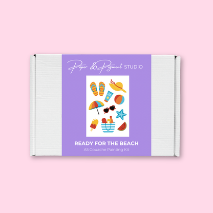 Ready for the Beach- Gouache Painting Kit