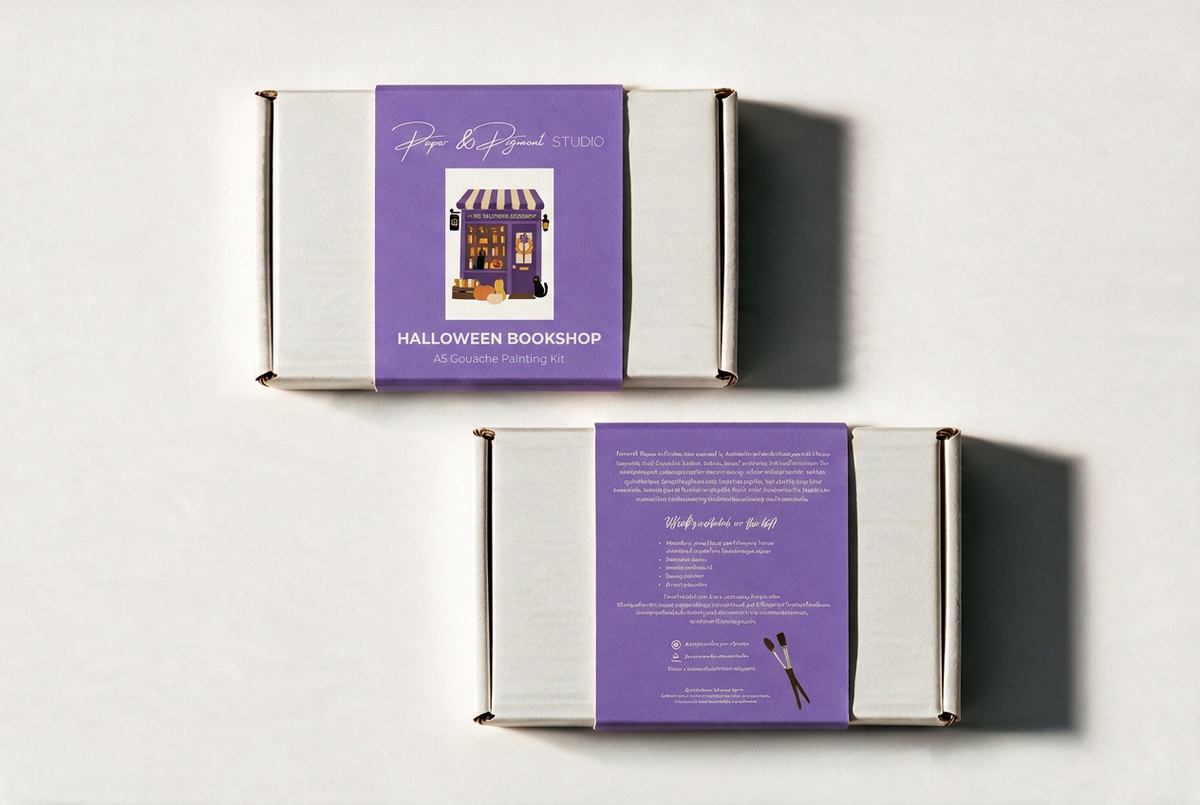 Halloween Bookshop- Gouache Painting Kit