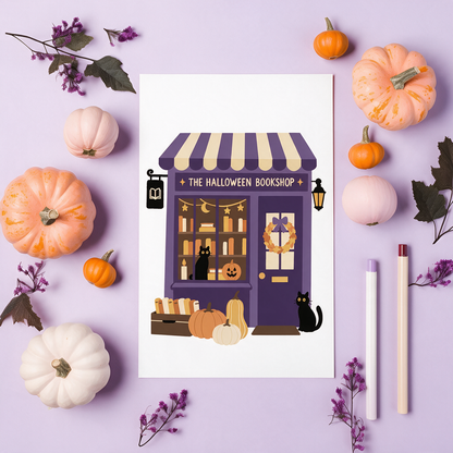 Halloween Bookshop- Gouache Painting Kit