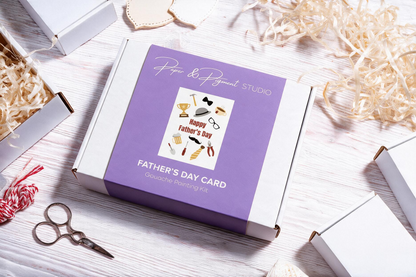 Father's Day Card- Gouache Painting Kit