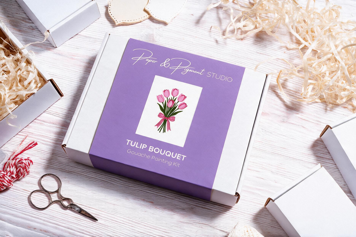 Tulip Bouquet- Gouache Painting Kit