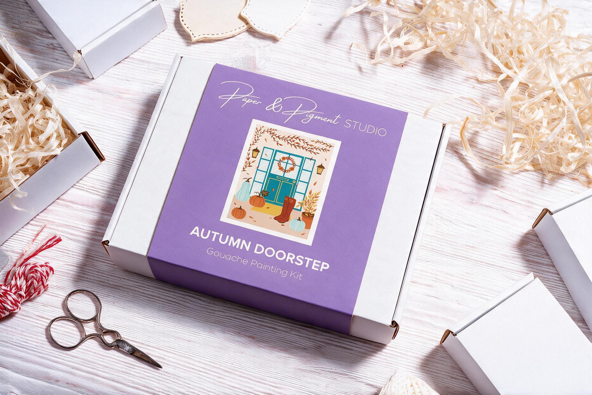 Autumn Doorstep- Gouache Painting Kit