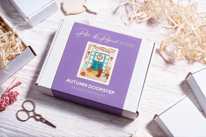 Autumn Doorstep- Gouache Painting Kit